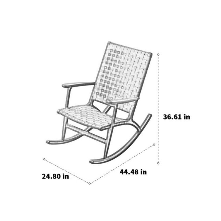 Nordic solid best sale wood rocking chair